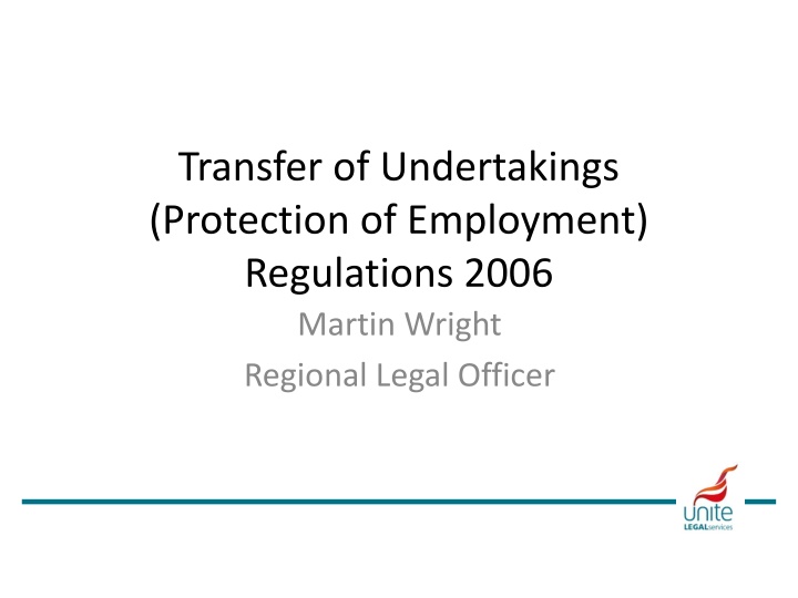 TUPE Regulations Overview: Transfers, Terms, and Conditions