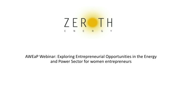 Opportunities for Women Entrepreneurs in Energy & Power Sector
