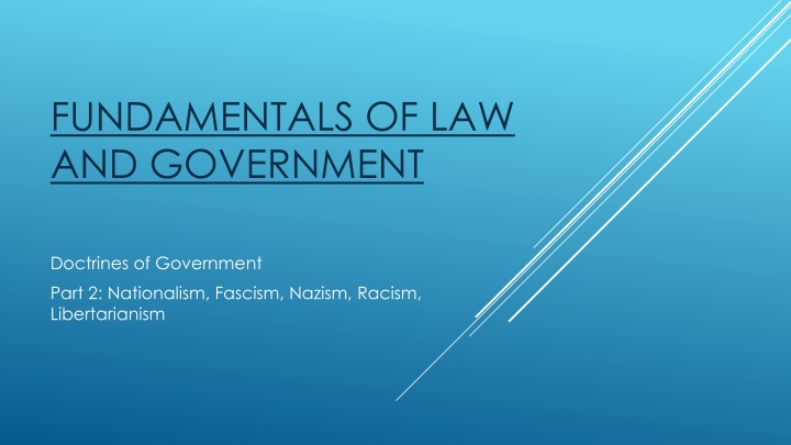 Fundamentals of Nationalism, Fascism, Nazism, Racism, Libertarianism