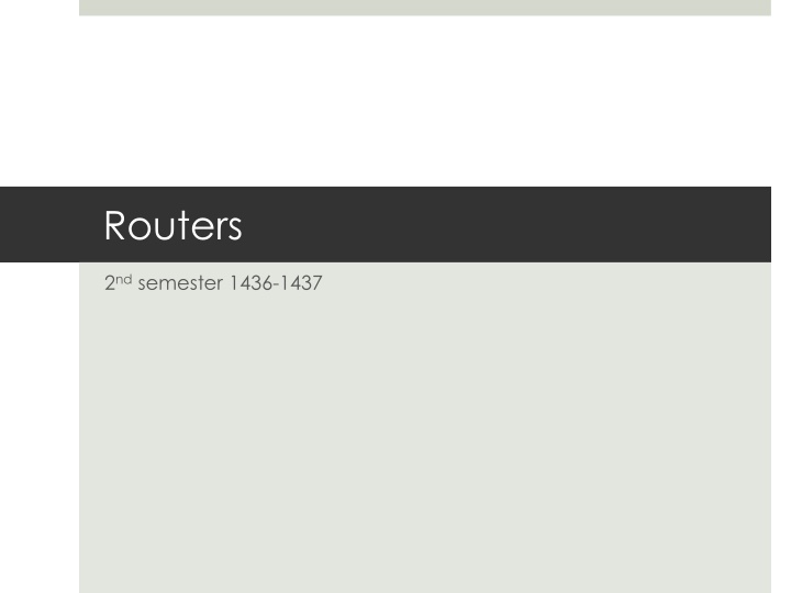 Routers