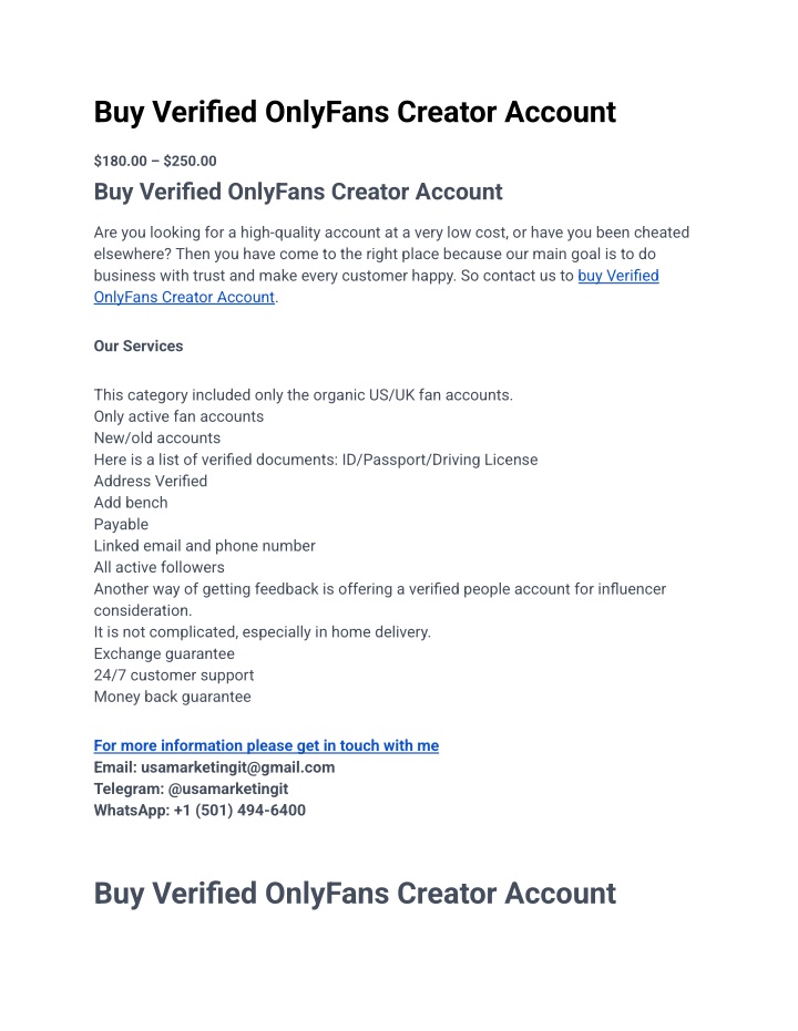 buy verified onlyfans creator account n.w