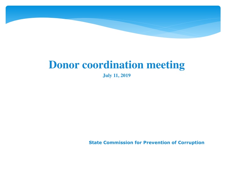 Donor coordination meeting