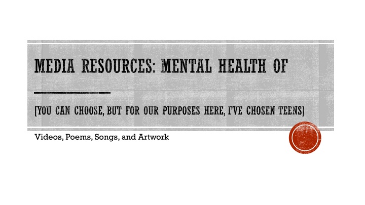 Teen Mental Health: Expressions Through Art and Music
