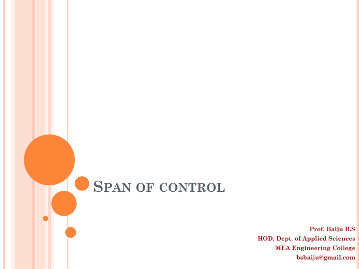 SPAN OF CONTROL