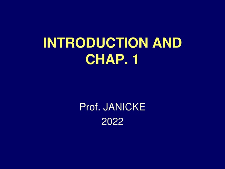 INTRODUCTION AND CHAP.1