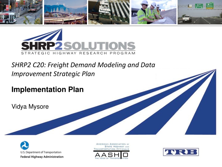 Freight Demand Modeling and Data Improvement Strategic Plan Implementation