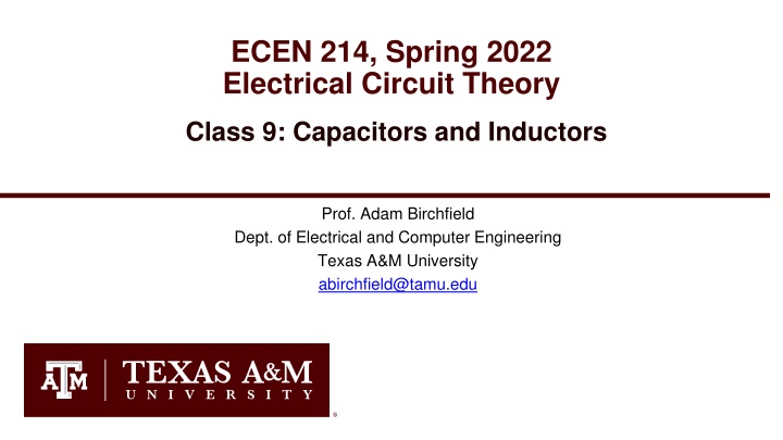 Transient Circuit Analysis: Capacitors and Inductors
