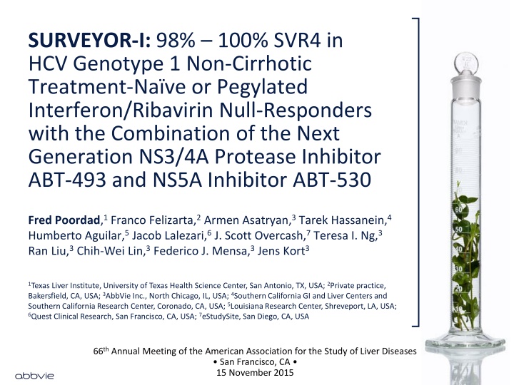 Treatment of HCV Genotype 1 Non-Cirrhotic Patients with Next Generation NS3/4A Protease Inhibitor and NS5A Inhibitor