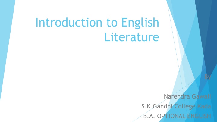 Introduction to English Literature