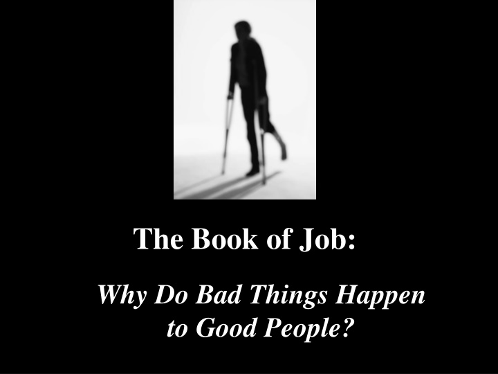 Unraveling the Book of Job: Why Do Bad Things Happen to Good People?
