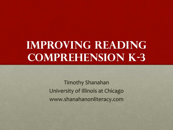 Enhancing Reading Comprehension for Young Learners