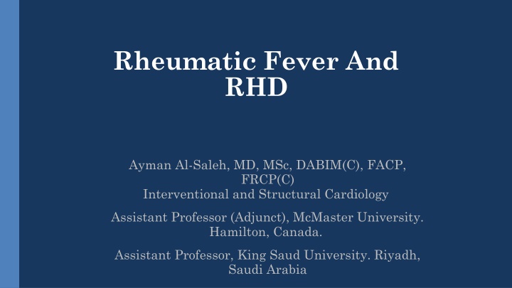 Rheumatic Fever and RHD: A Comprehensive Overview