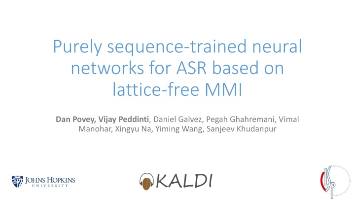 Purely Sequence-Trained Neural Networks for ASR Based on Lattice-Free MMI