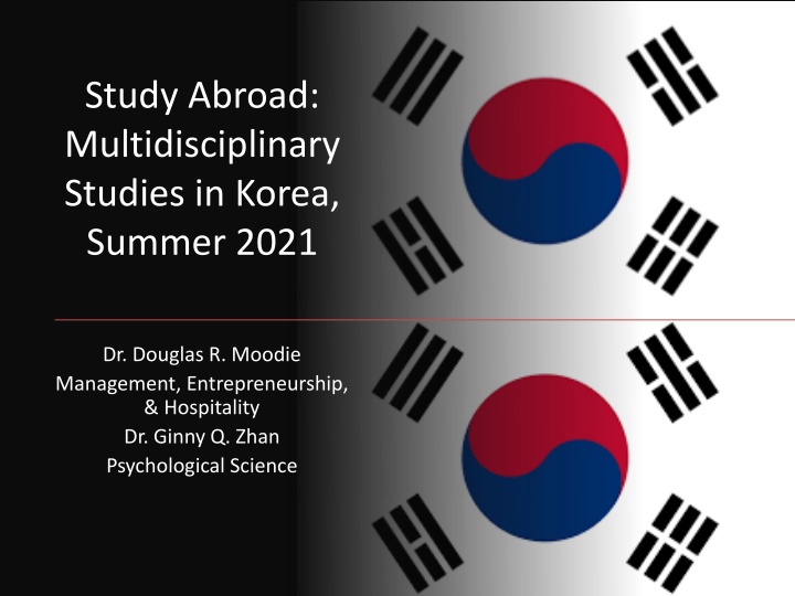 Summer 2021 Multidisciplinary Studies in Korea