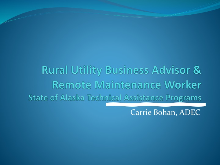 Building Technical and Managerial Capacity in Utility Management