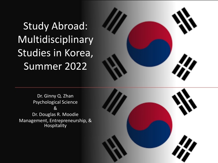 Summer 2022 Multidisciplinary Studies in Korea