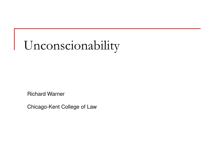 Unconscionability