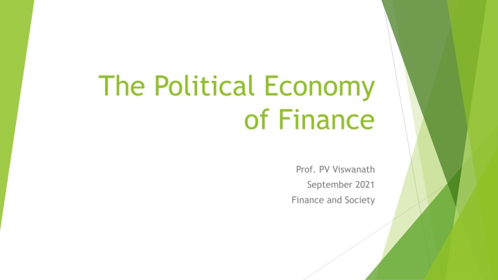 Political Economy of Finance and Regulation