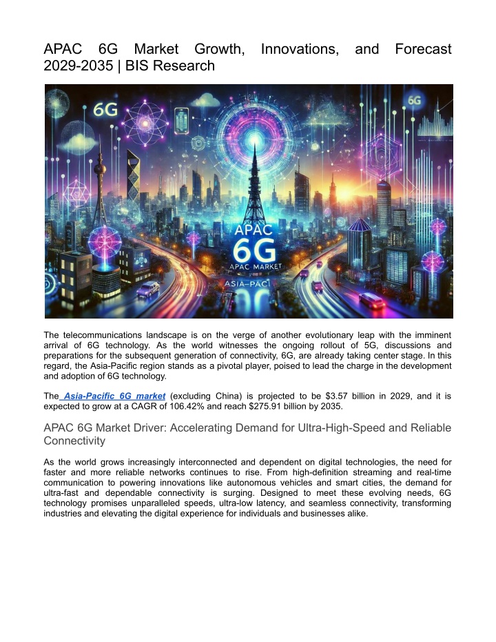 apac 6g market growth innovations and forecast n.w