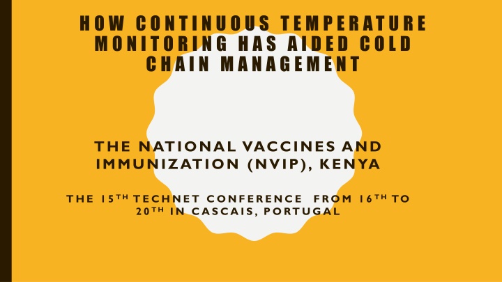 Continuous Temperature Monitoring for Cold Chain Management