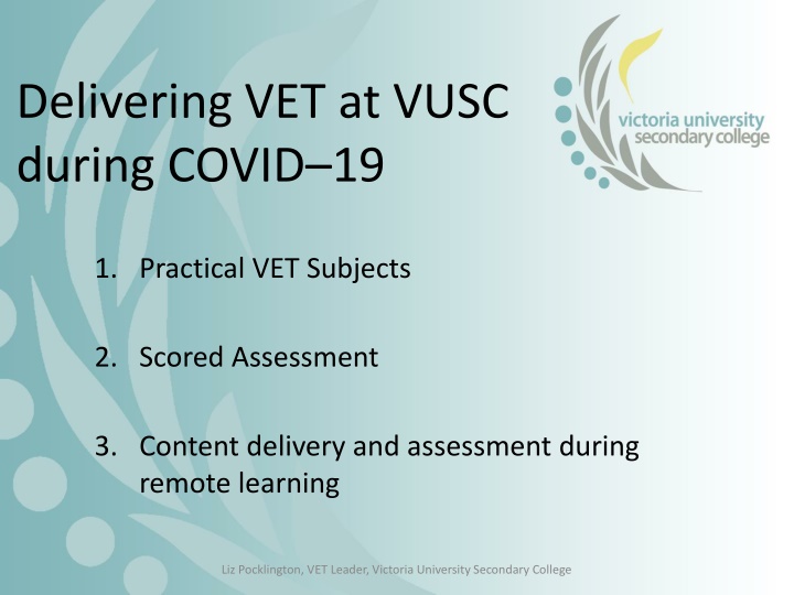 Student VET Induction Overview January 2023