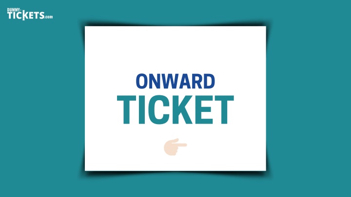 onward ticket n.w