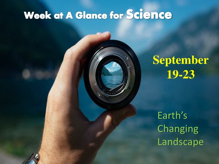 Earth's Changing Landscape