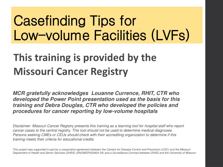 Tips for Low-Volume Facilities in Cancer Reporting