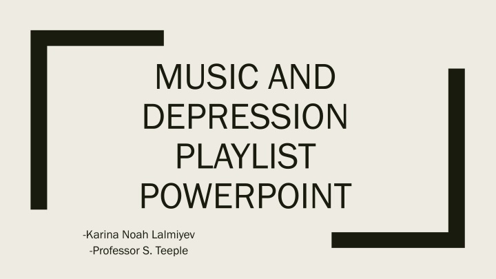Music and Depression: A Insightful Exploration