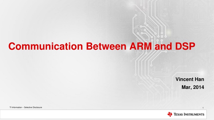 ARM and DSP Communication Methods