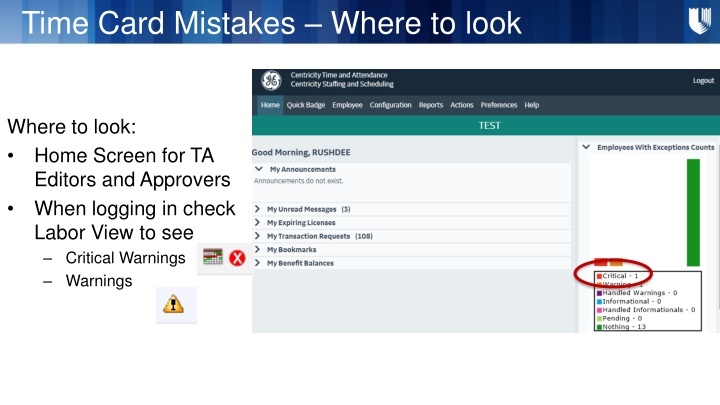 Troubleshooting Time Card Mistakes