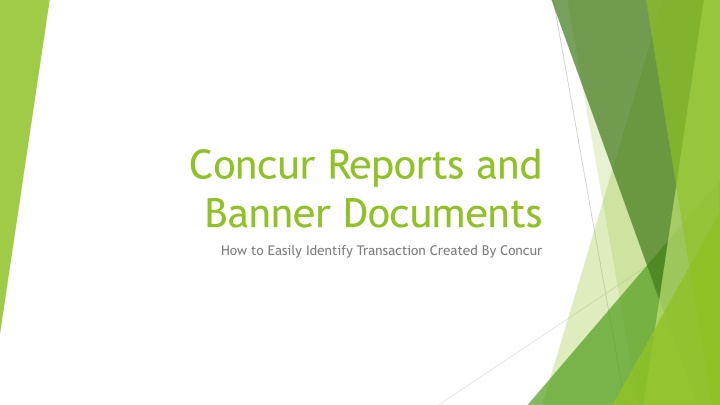 Easily Identify Transactions Created By Concur