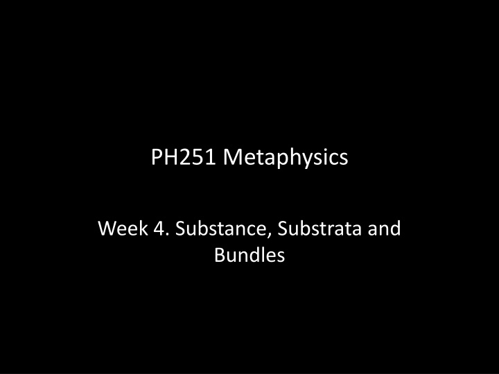 Substance, Substrata, and Particulars Explained