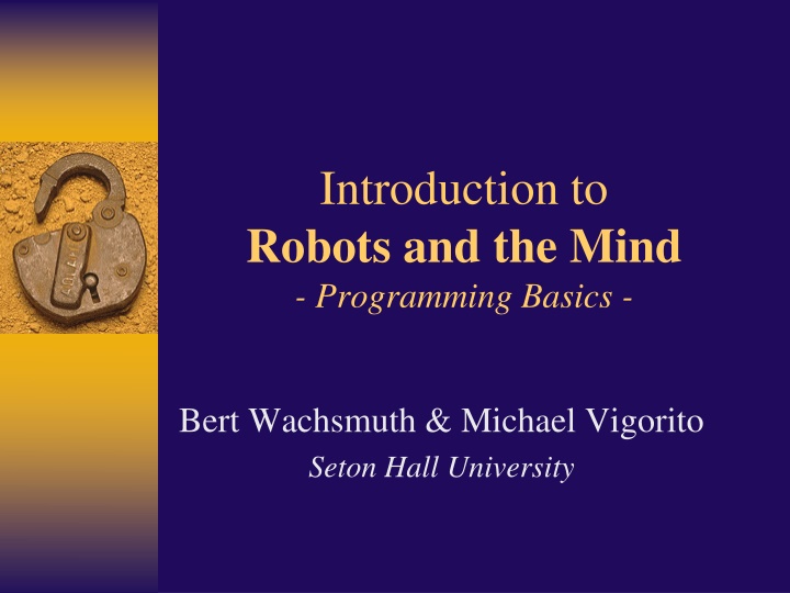 Robots and the Mind