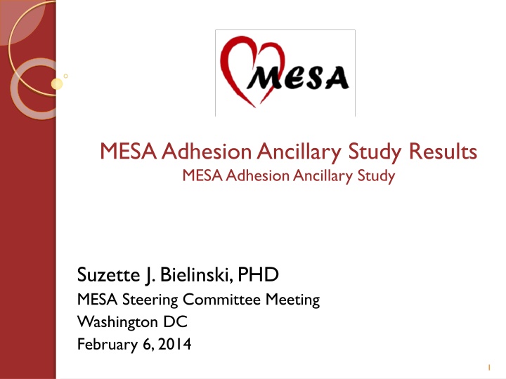 MESA Adhesion Study Overview