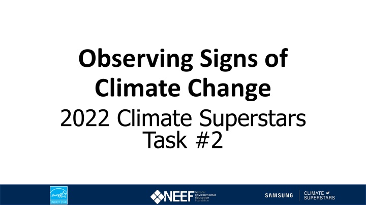 Climate Change Indicators