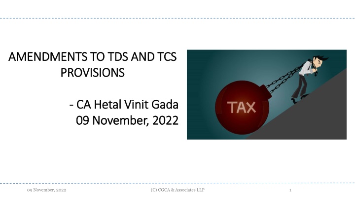Amendments to TDS and TCS Provisions