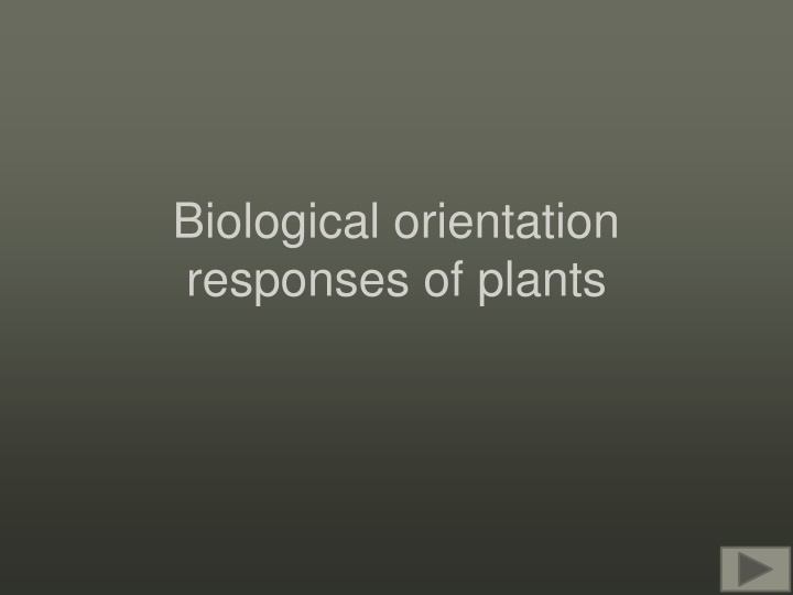 Biological Responses of Plants