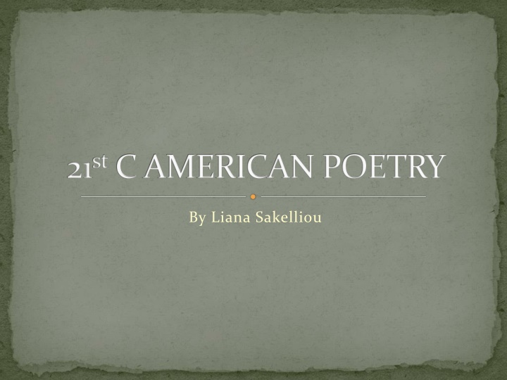American Poetry Through the 20th Century