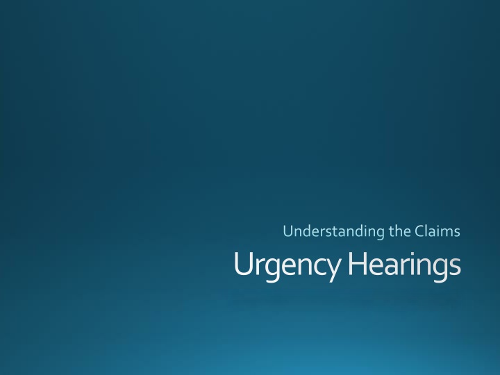 Claims Urgency Hearings - Ngatiwai Trust Mandate Inquiry