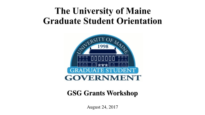 GSG Grants Workshop on August 24, 2017