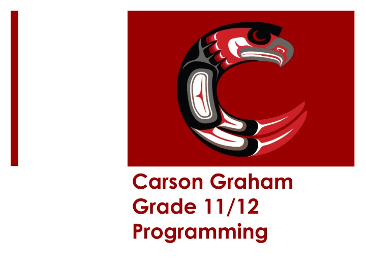 Carson Graham Grade 11/12 Programming