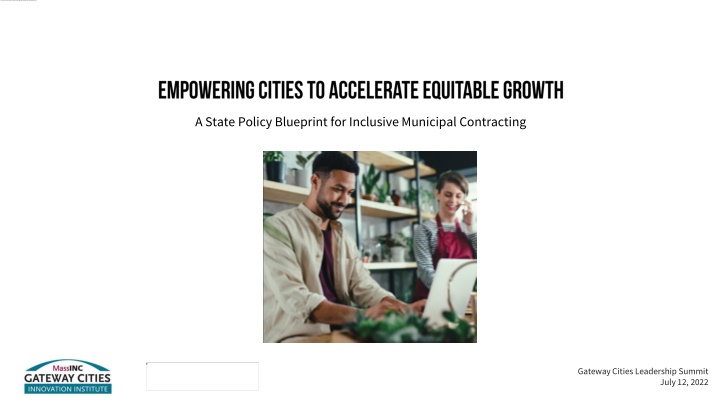 A State Policy Blueprint for Inclusive Municipal Contracting