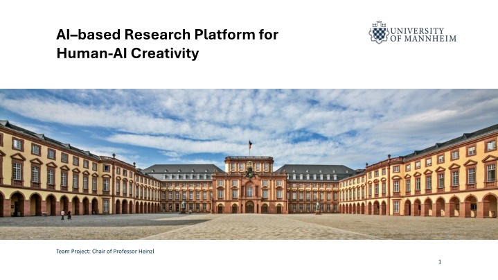 AI-Based Research Platform for Human-AI Creativity Team Project