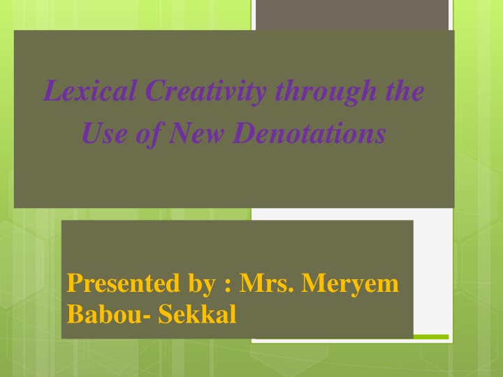 Delving into Lexical Creativity and Sociolinguistic Dynamics in Algeria