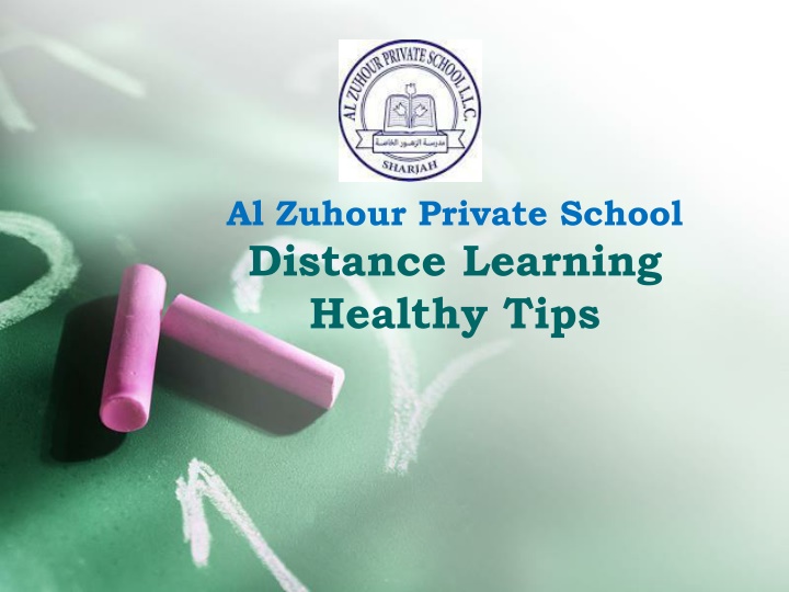 Healthy Tips for Distance Learning Wellness