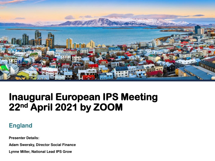 Inaugural European IPS Meeting 2021 by ZOOM