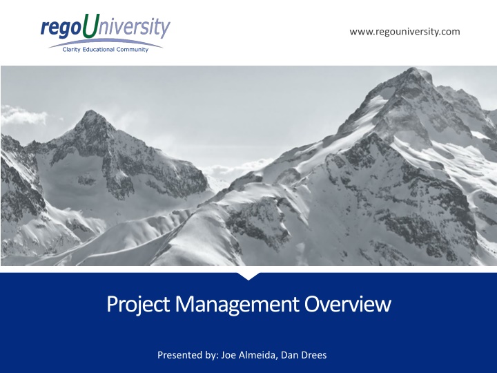 Project Management Overview and Value