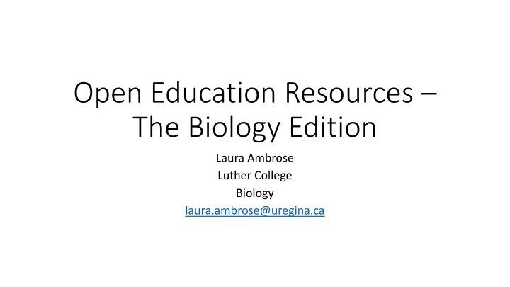 Open Education Resources: A Journey to Open Source