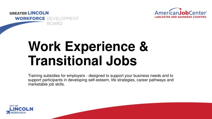 Subsidized Employment Programs for Employers and Job Seekers